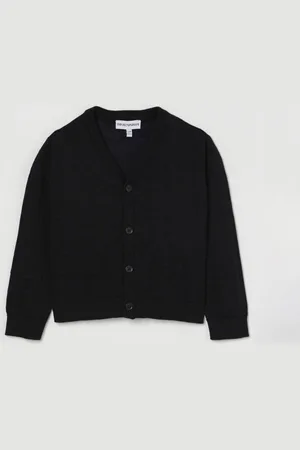 Emporio Armani Cardigan a v in misto cotone