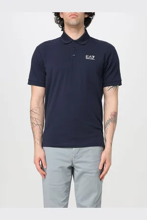 EA7 Polo in cotone con logo
