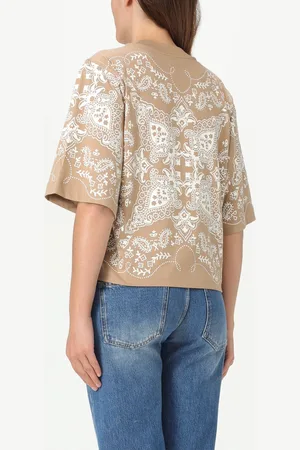 Pinko T-shirt T-shirt con stampa paisley in cotone