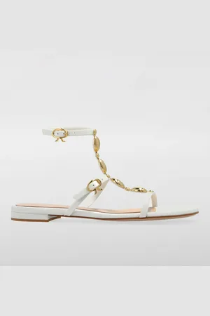 Gianvito Rossi Sandalo in nappa con applicazioni