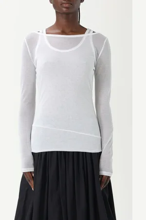 Pinko T-shirt a doppio strato in cotone