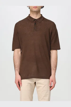 Roberto Collina Polo classico in lino