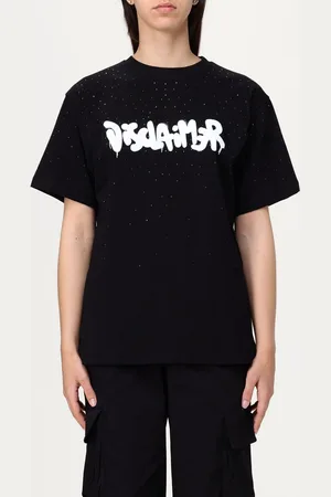 DISCLAIMER T-shirt in cotone con stampa logo