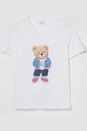 Jeckerson T-shirt in cotone con stampa Bear
