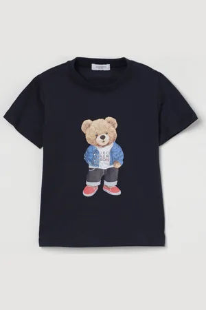 Jeckerson T-shirt in cotone con stampa Bear