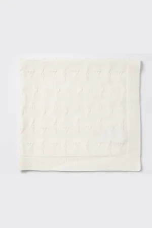 Emporio Armani Copertina in maglia jacquard di cotone