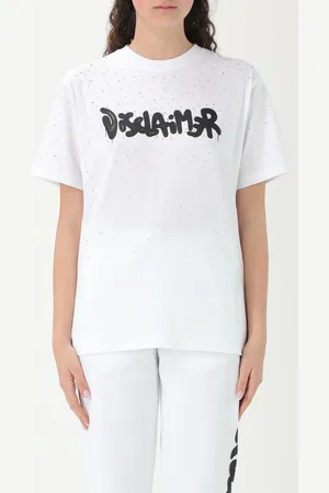 DISCLAIMER T-shirt in cotone con stampa logo