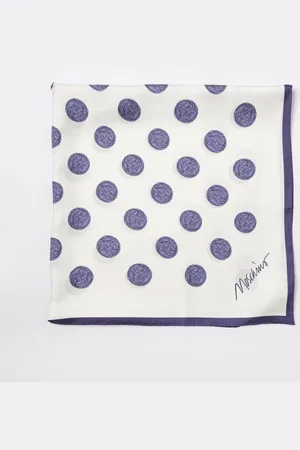 Moschino Foulard in seta con stampa a pois