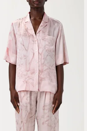 Kiton Camicia in seta con stampa floreale