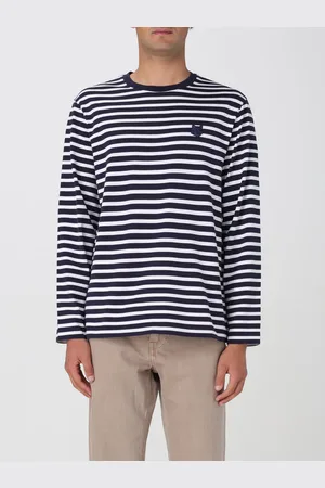 Maison Kitsuné T-shirt a righe con logo