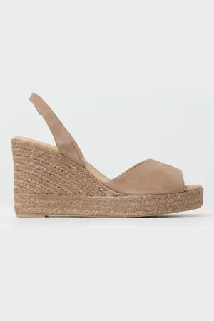 MANEBI Espadrillas con zeppa in camoscio