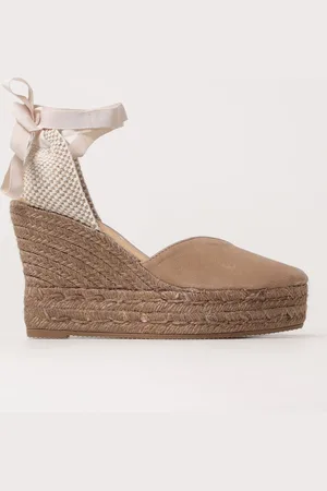 MANEBI Espadrillas con zeppa in camoscio
