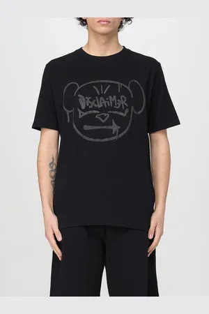 DISCLAIMER T-shirt stampata in cotone
