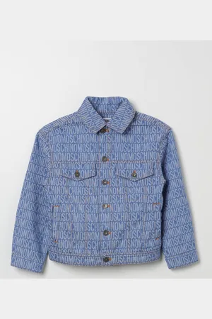 Moschino Giacca Kid in denim con logo