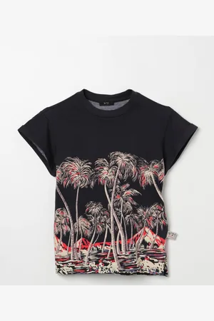 Nº21 T-shirt con stampa palme