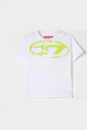 Diesel T-shirt in cotone con stampa Oval D