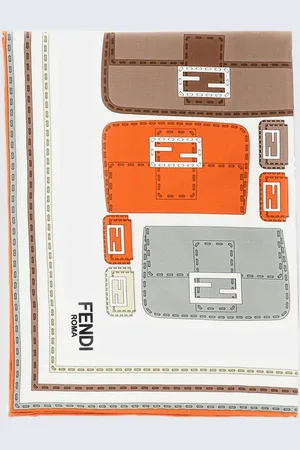 Fendi Bandeau Baguette in seta stampata