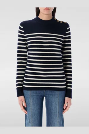 Chloé Maglione in lana e cashmere a righe