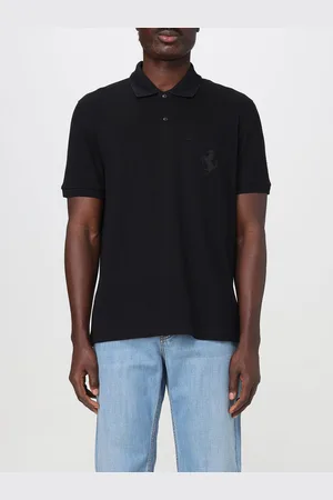 FERRARI Polo in cotone organico con logo