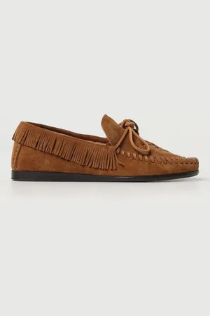 Isabel Marant Mocassino Fitza in camoscio con frange