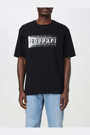 FERRARI T-shirt con stampa logo in cotone
