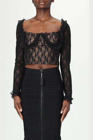 Self-Portrait Top in pizzo