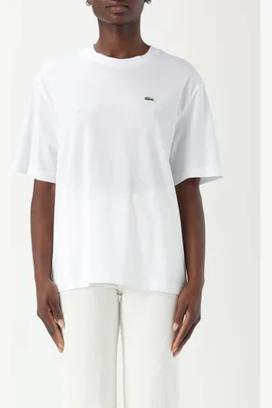 Lacoste T-shirt in cotone con patch logo