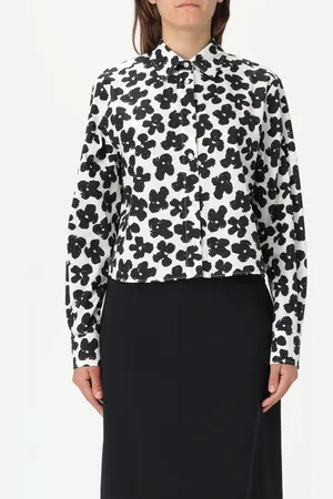 Msgm Camicia in cotone con stampa floreale