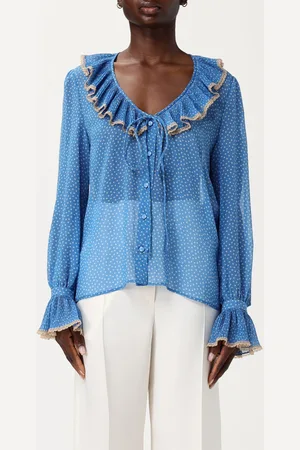 VALENTINO Camicia in seta a pois