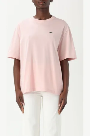 Lacoste T-shirt in cotone con patch logo