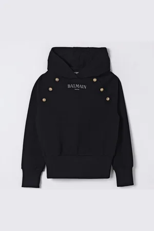 Balmain Felpa con cappuccio e logo