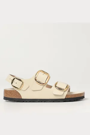 Birkenstock Sandalo Milano Big Buckle in pelle