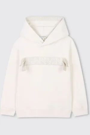 Lanvin Felpa con cappuccio in cotone con logo