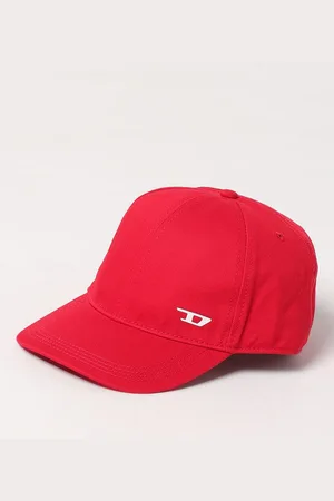 Diesel Cappello in cotone con logo ricamato