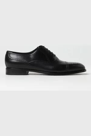 Manolo Blahnik Oxford Witney in pelle con motivo brogue