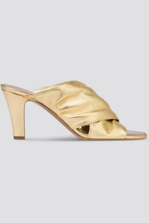 PARIS TEXAS Mules Maria in pelle laminata
