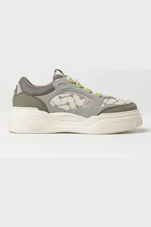 Fendi Sneakers Force in pelle e mesh
