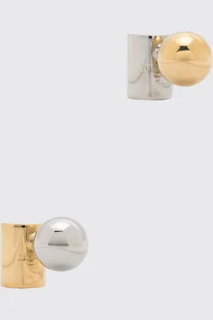 Jacquemus Orecchini Les Boucles Perlina in ottone