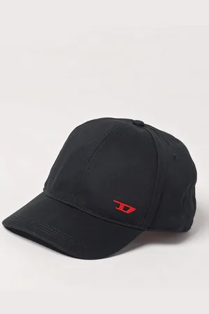Diesel Cappello in cotone con logo ricamato