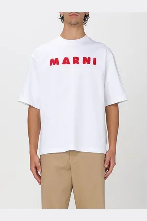 Marni T-shirt basic in cotone con logo