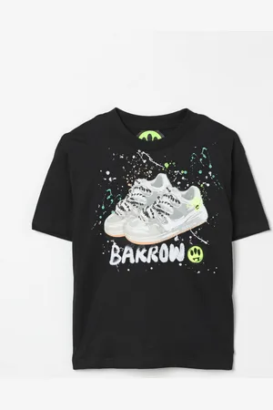 BARROW T-shirt in cotone con stampa sneakers