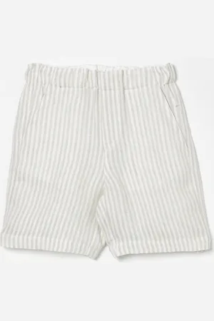 Il gufo Pantalone a righe in lino