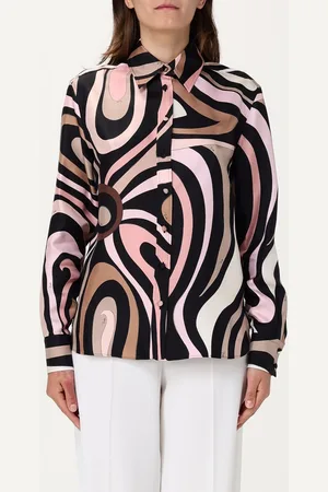 Puccini Camicia in seta con stampa