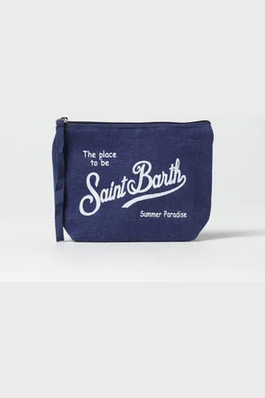 MC2 SAINT BARTH Pochette in denim a righe