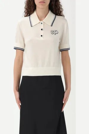 Self-Portrait Polo in maglia di lana