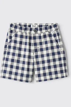 Il gufo Pantaloncino in cotone vichy