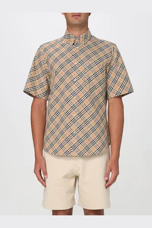 Burberry Camicia in popeline di cotone con motivo Vintage Check
