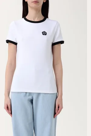 Kenzo T-shirt in cotone con logo fiore