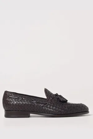 TAGLIATORE Mocassino in pelle intrecciata con nappe
