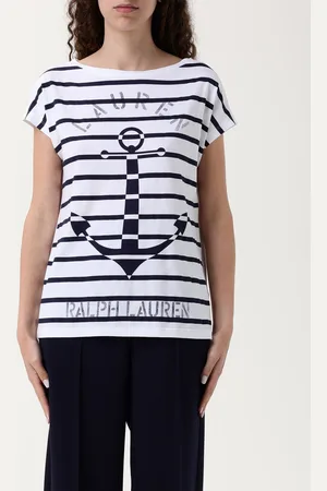 Ralph Lauren T-shirt in misto cotone a righe